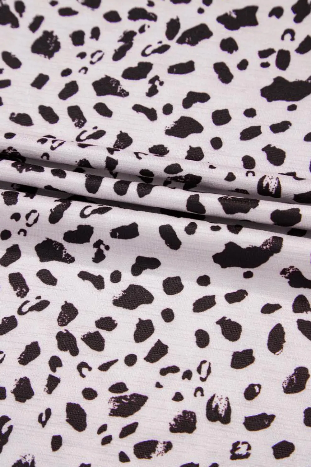 Fashion Dear-Lover Cheetah Print O-neck Short Sleeve T Shirt Apricot