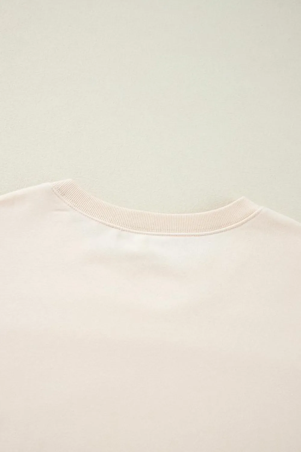 Discount Dear-Lover Corduroy Patchwork Drop Shoulder Long Sleeve Sweatshirt Apricot