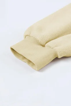 Outlet Dear-Lover Flap Pocket Drawstring Hood Zip Up Jacket Apricot