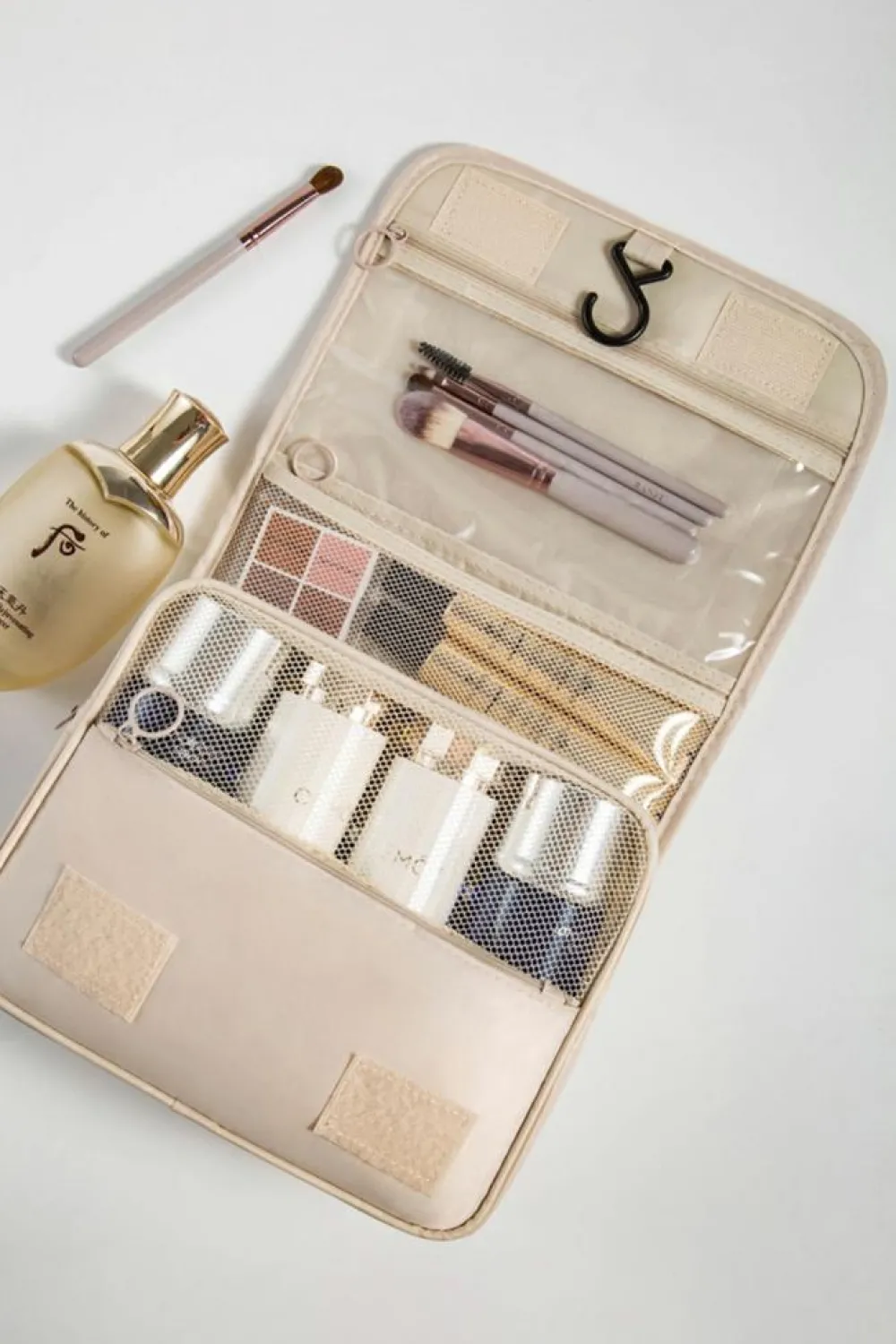 Online Dear-Lover Multi-functional Make Up Organizer Travel Toiletry Bag Apricot