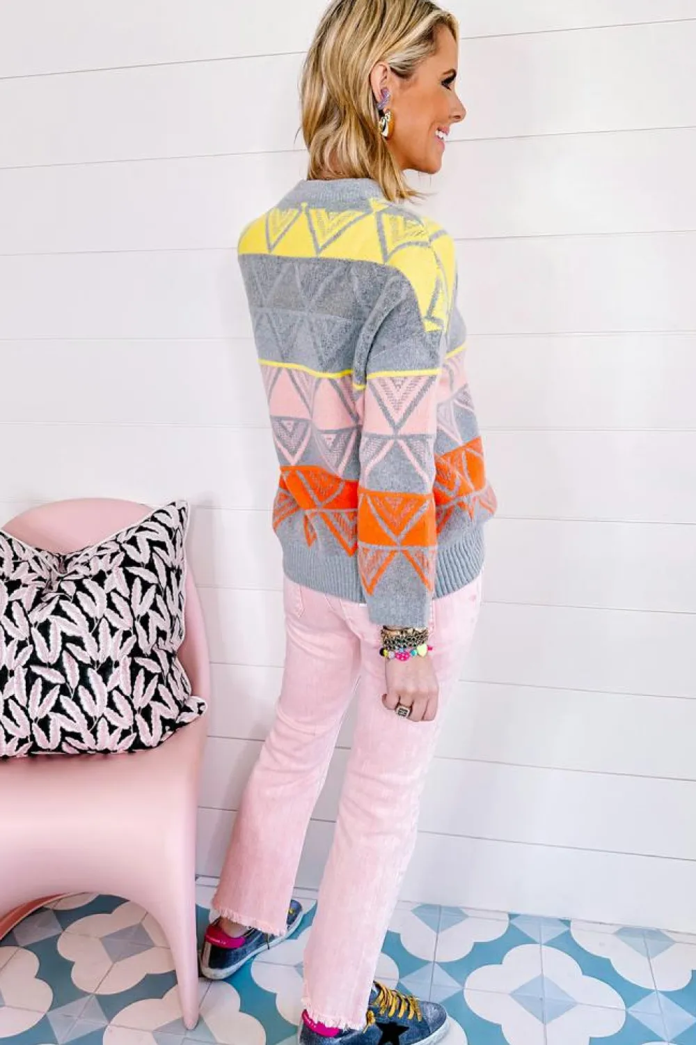 Hot Dear-Lover Multi Buttons Raw Edge Crop Jeans Apricot Pink