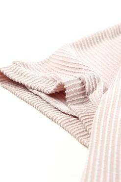 New Dear-Lover Ribbed Knit Batwing Sleeve Tunic Oversized T Shirt Apricot