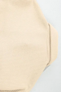 New Dear-Lover Solid Color Corduroy Buttoned Long Sleeve Shacket Apricot