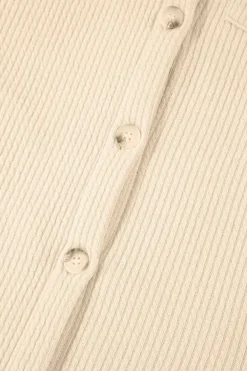 New Dear-Lover Solid Color Corduroy Buttoned Long Sleeve Shacket Apricot