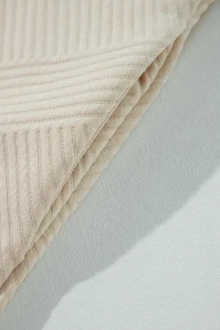 New Dear-Lover Solid Color Textured Long Sleeve Shift Dress Apricot