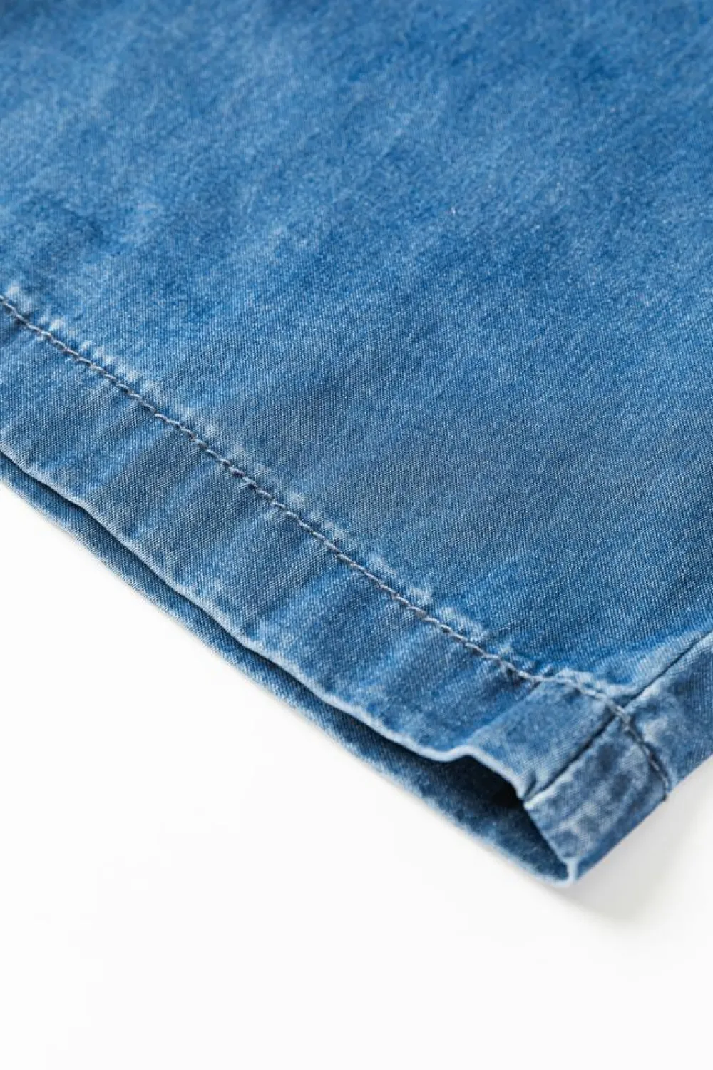 Sale Dear-Lover Smocked Waist Wide Leg Jeans Ashleigh Blue