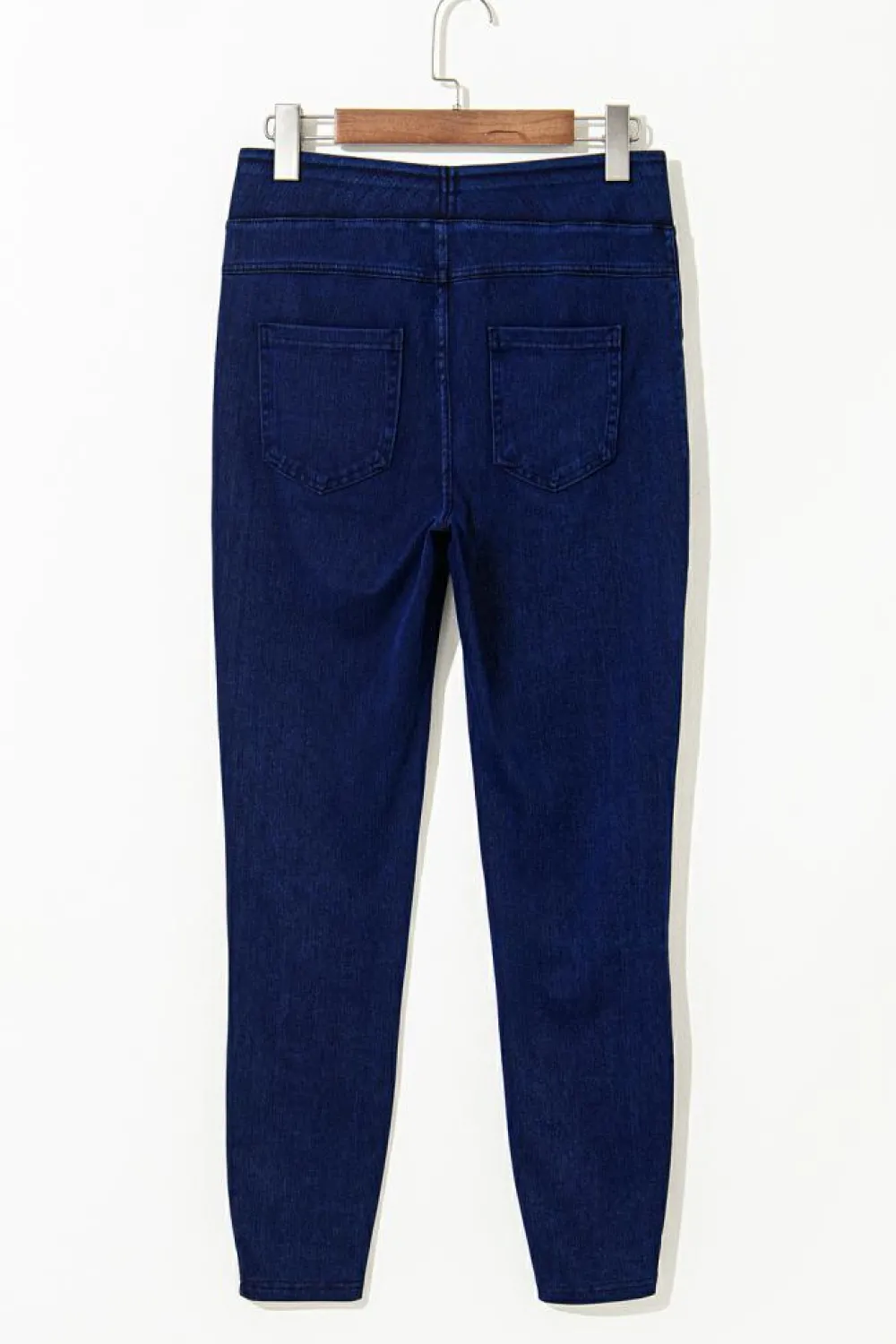 Best Dear-Lover Solid Color High Waist Stretchy Slim Fit Jeggings Ashleigh Blue