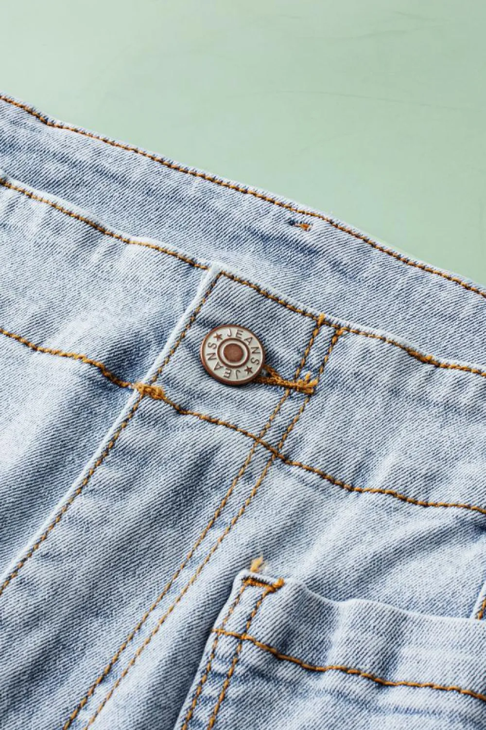 Outlet Dear-Lover Acid Wash Contrast Edge Pocketed Cropped Jeans Beau Blue