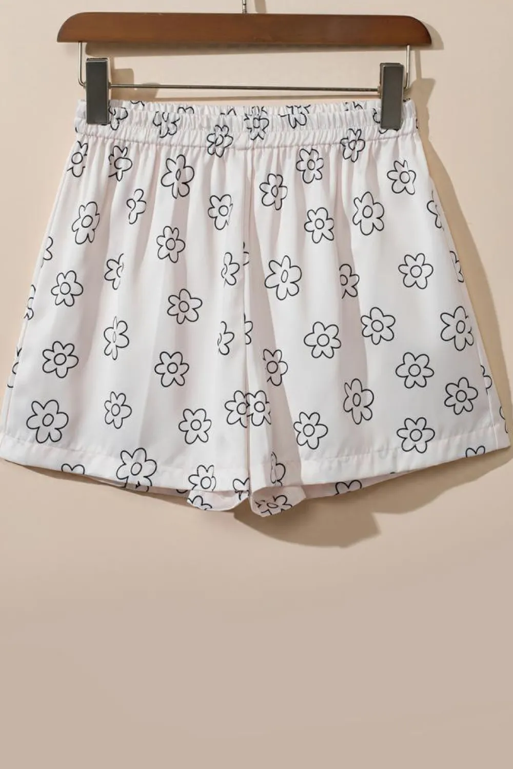 Outlet Dear-Lover Floret Printed Pajama Shorts Set Beige