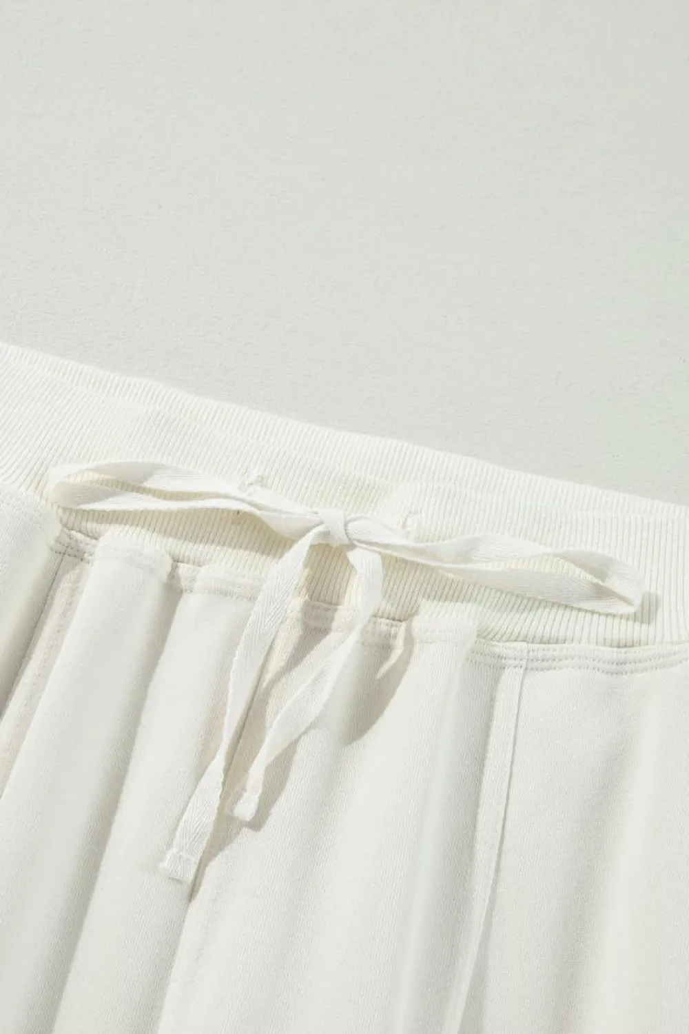 Best Dear-Lover Plain Cargo Pockets High Waist Casual Sweatpants Beige