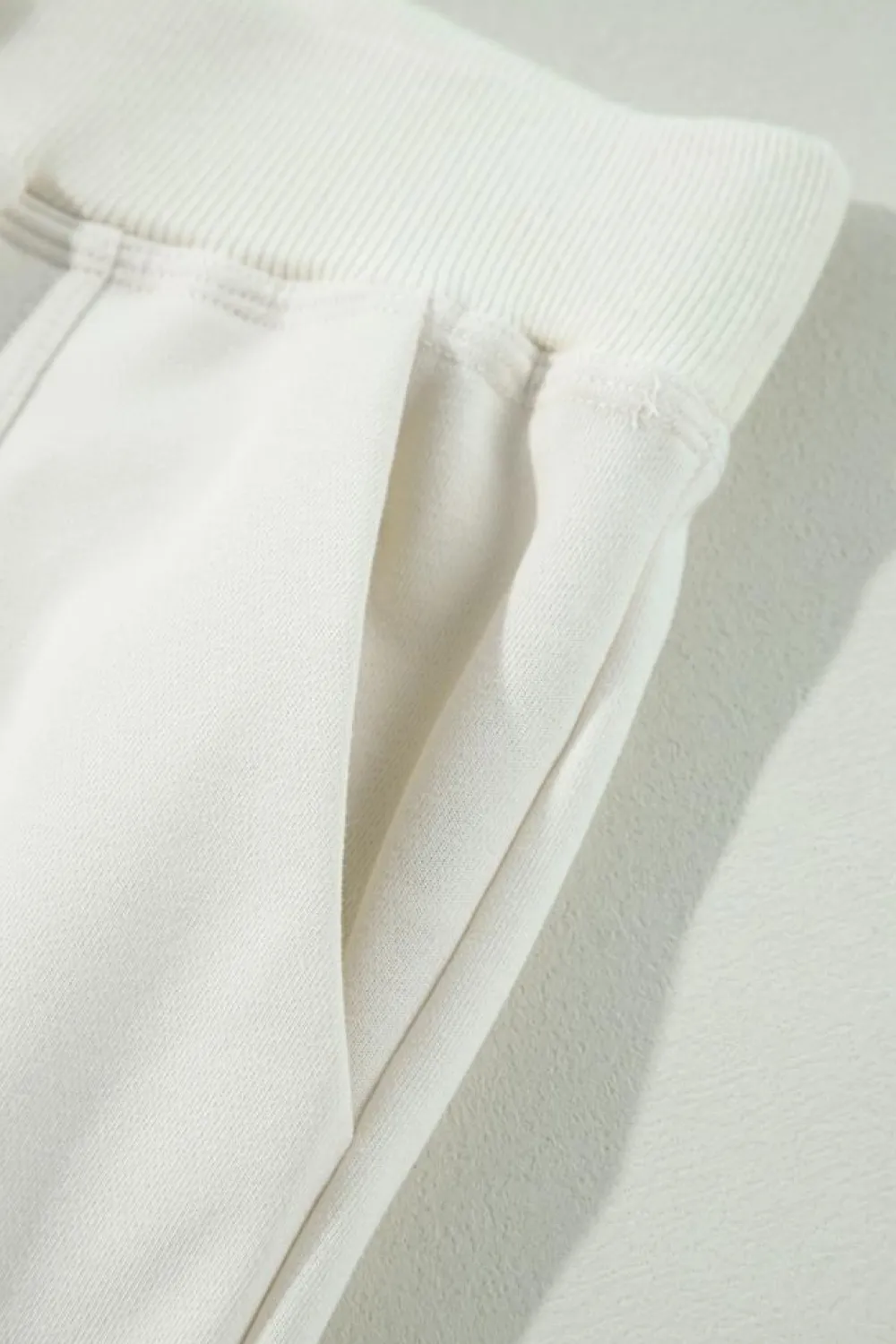 Best Dear-Lover Plain Cargo Pockets High Waist Casual Sweatpants Beige