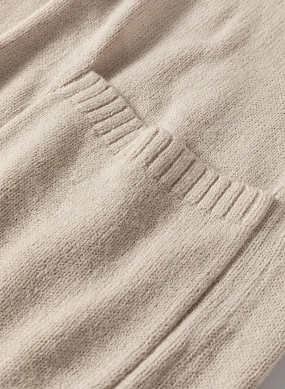 Hot Dear-Lover Side Pockets Open Front Long Knitted Cardigan Beige