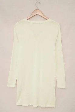 Best Dear-Lover Solid Color Open-Front Buttons Cardigan Beige