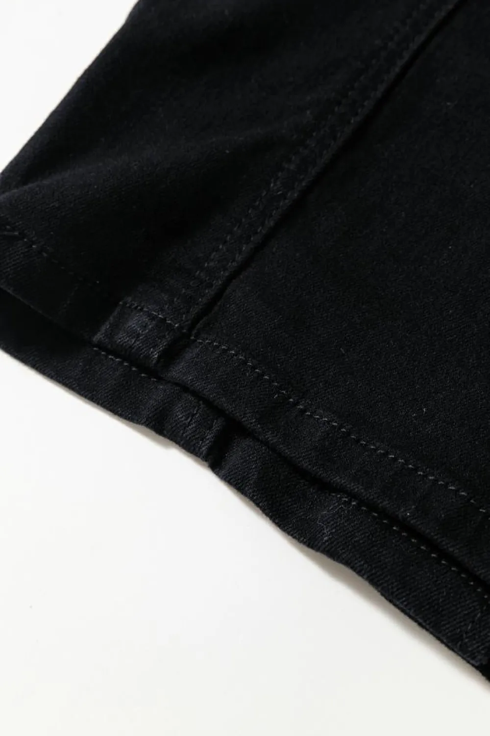 Outlet Dear-Lover Acid Wash Buttoned Cropped Slim Denim Tank Top Black