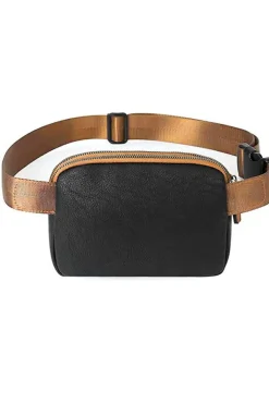 Fashion Dear-Lover Adjustable Strap Mini PU Leather Crossbody Bag Black