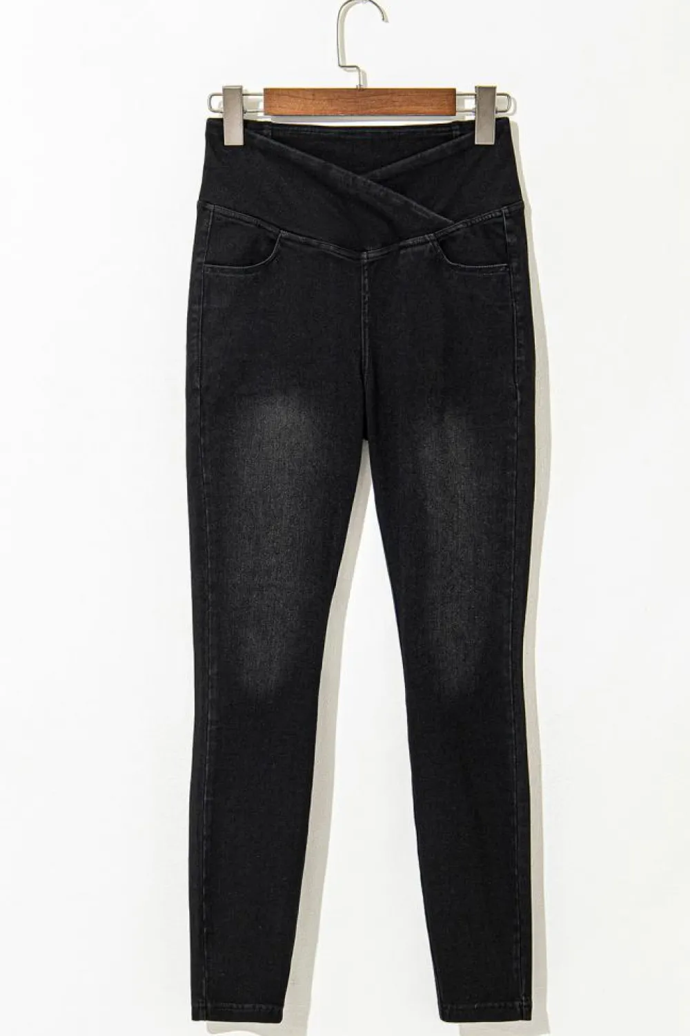 Hot Dear-Lover Arched Waist Stretchy Slim Fit Jeggings Black