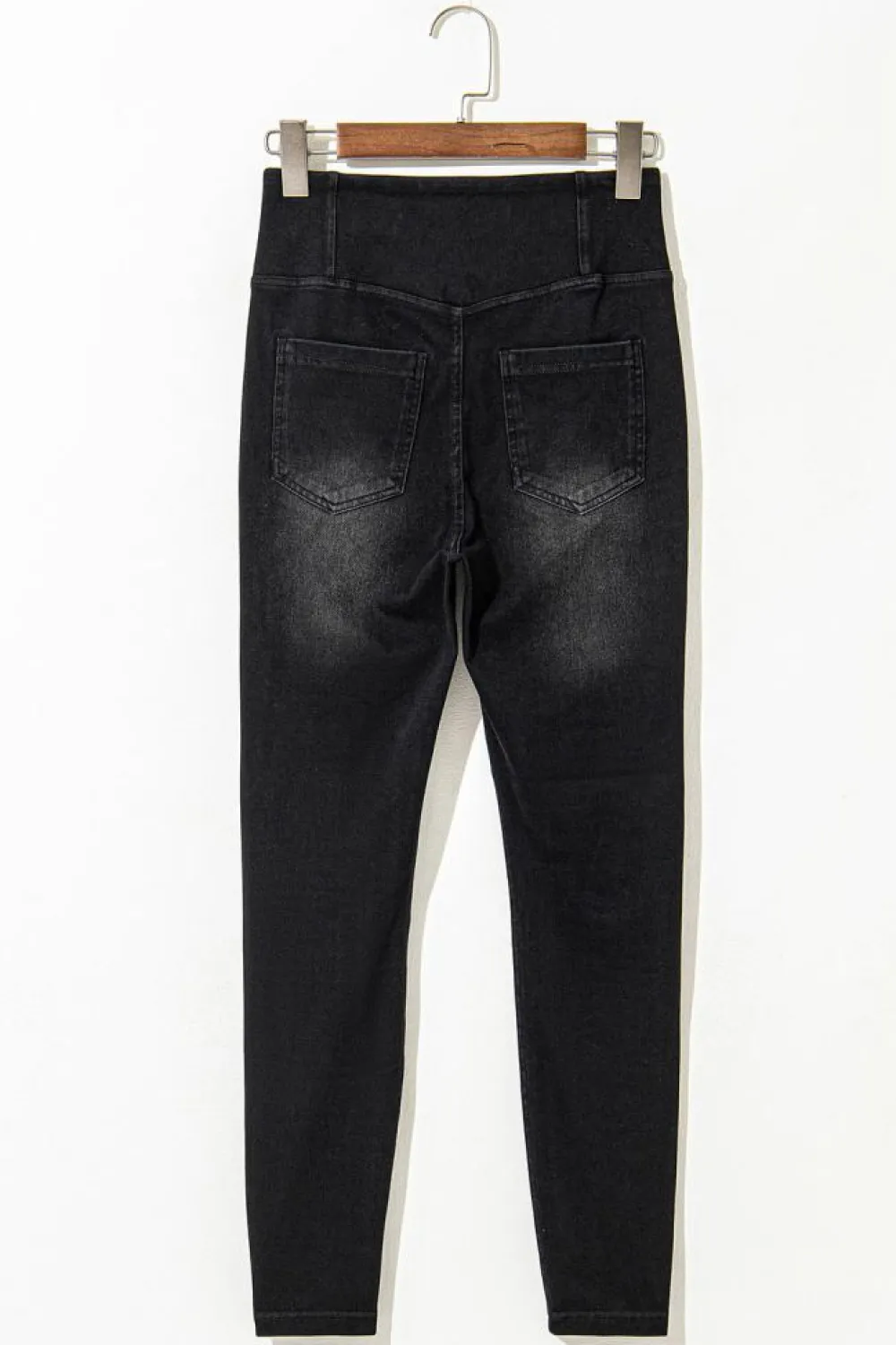 Hot Dear-Lover Arched Waist Stretchy Slim Fit Jeggings Black