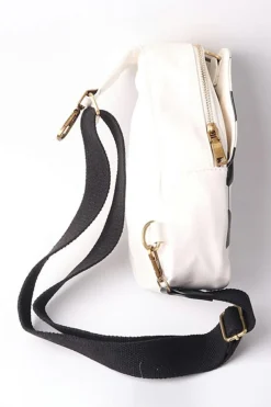 Best Dear-Lover Balls Pattern PU Leather Zipped Sling Bag Black