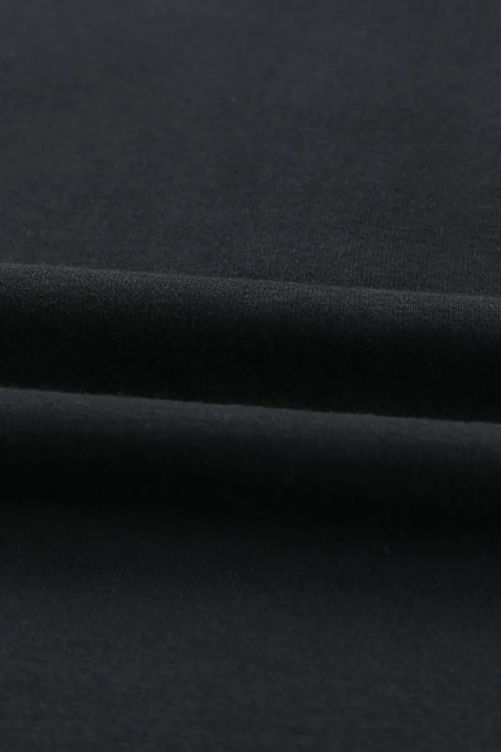 Fashion Dear-Lover Batwing Sleeve Pocketed Henley Hoodie Black