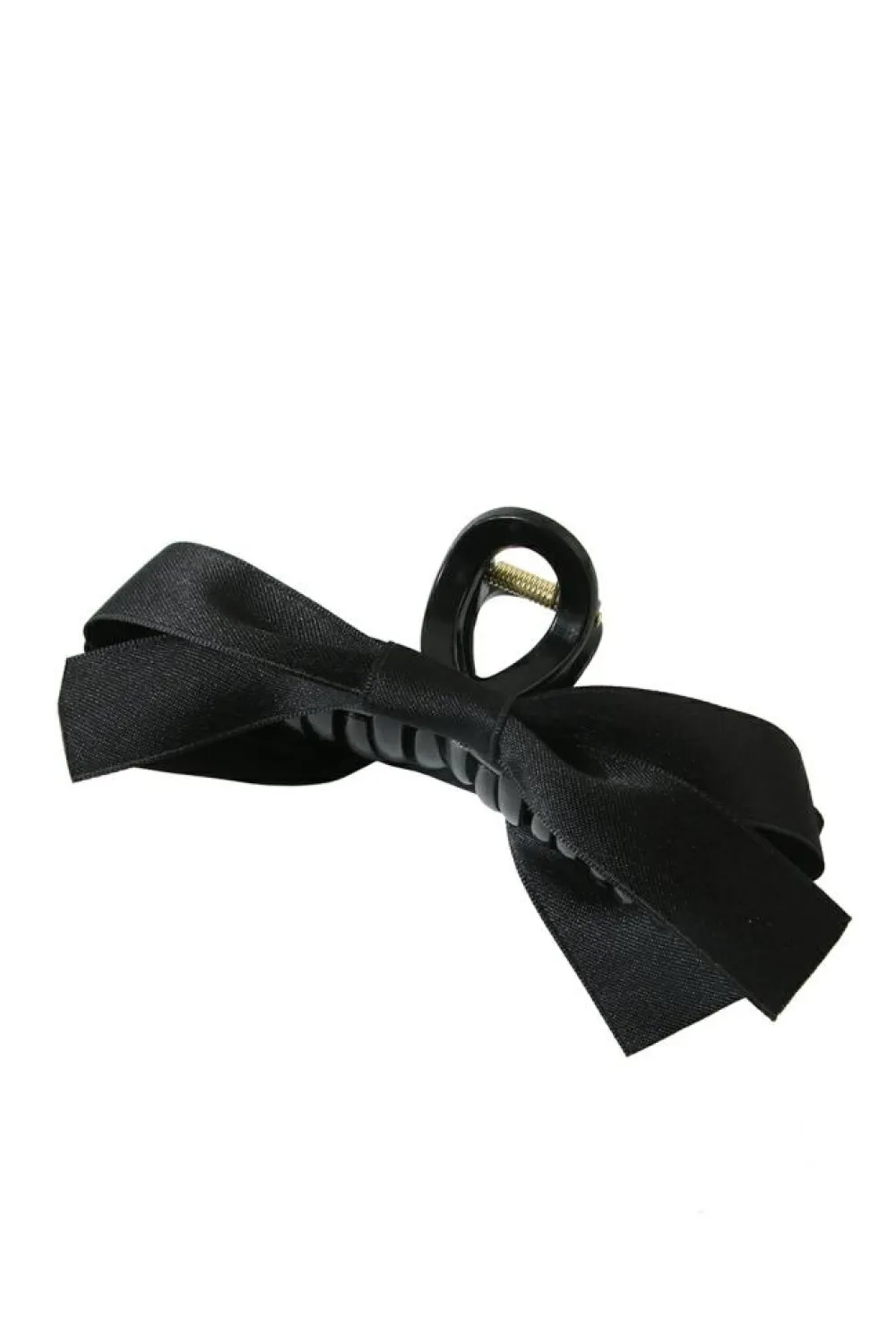 Fashion Dear-Lover Bow Decor Large Hair Claw Clip Black