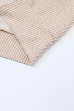 Online Dear-Lover Color Block Long Sleeve Ribbed Loose Top Black