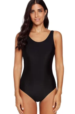 Best Dear-Lover Criss Cross Back One Piece Swimsuit Black