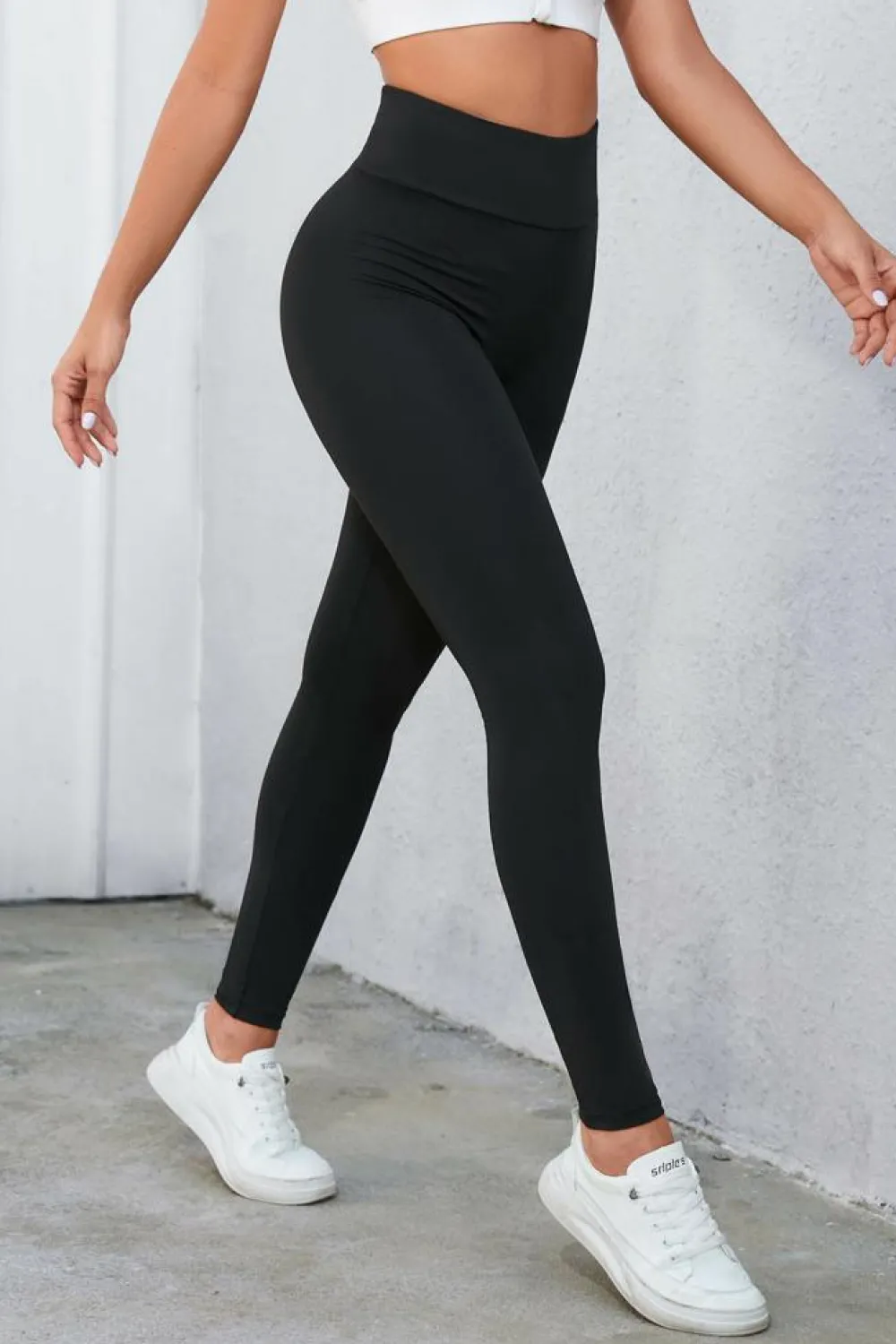 New Dear-Lover Criss Cross Tummy Control High Waist Leggings Black