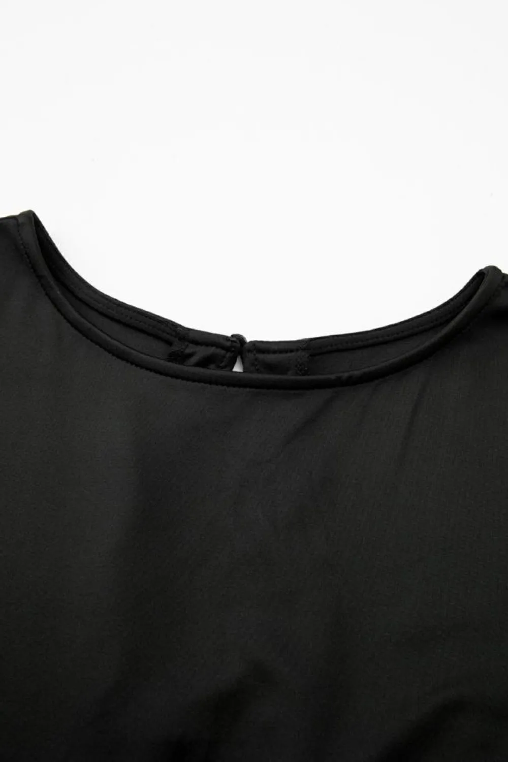 Online Dear-Lover Dolman Sleeve Belted Straight Leg Jumpsuit Black