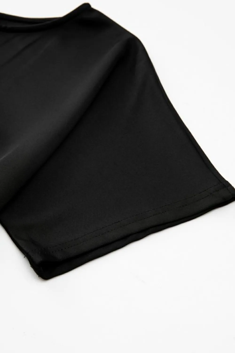 Online Dear-Lover Dolman Sleeve Belted Straight Leg Jumpsuit Black