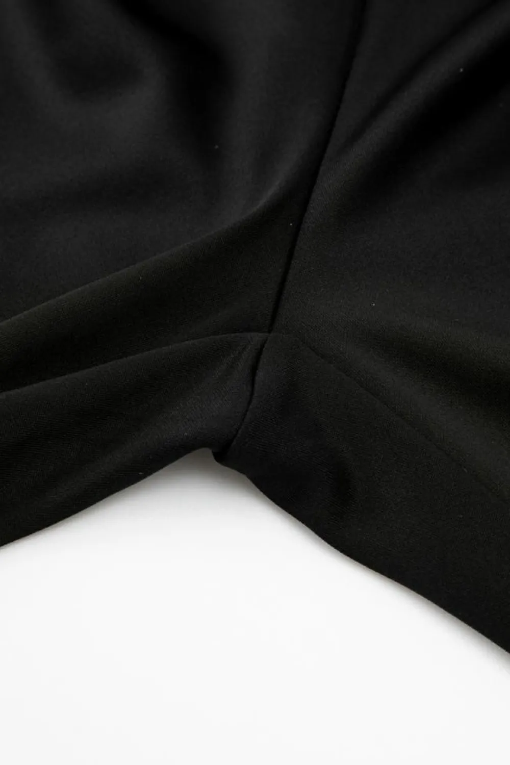 Online Dear-Lover Dolman Sleeve Belted Straight Leg Jumpsuit Black
