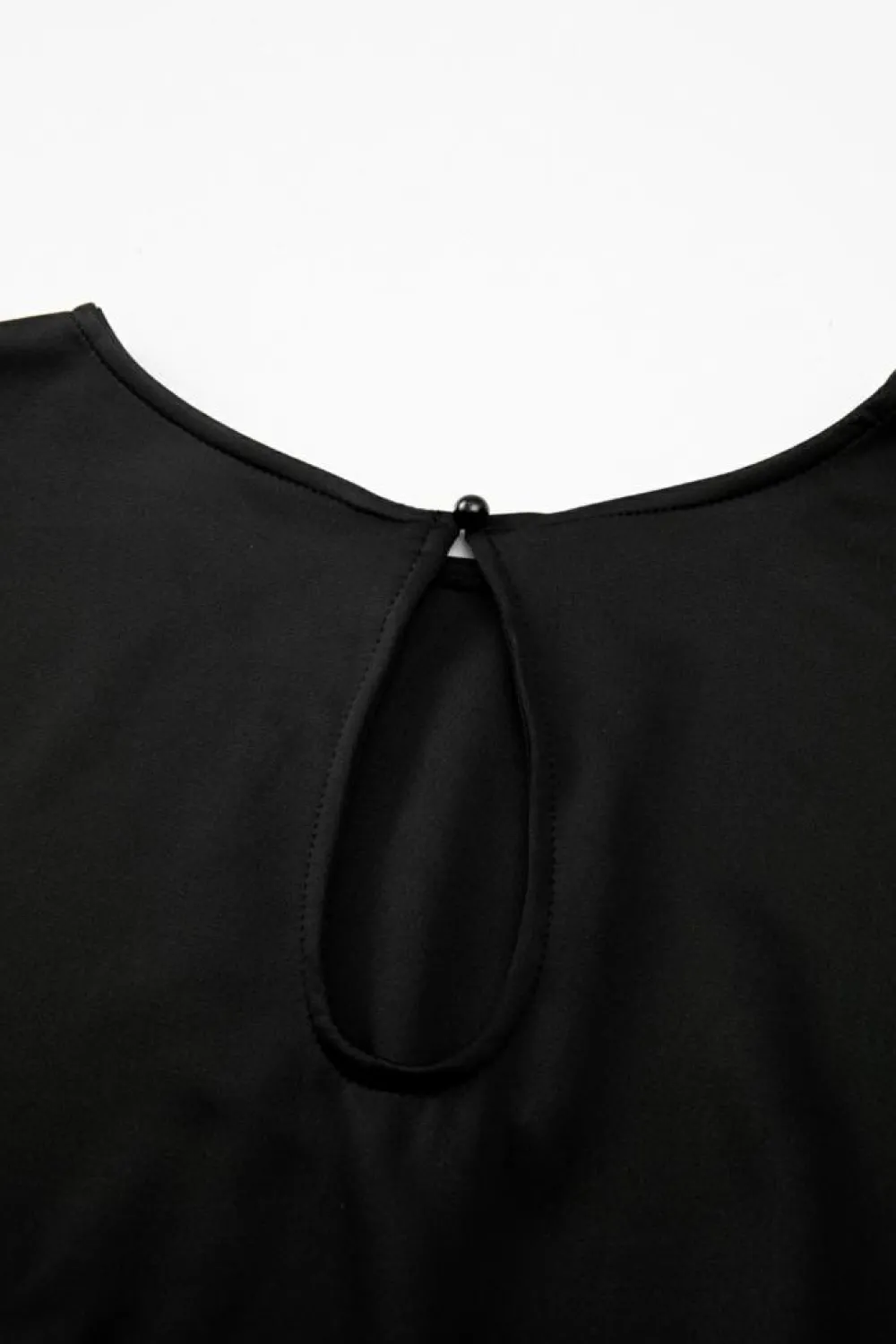 Online Dear-Lover Dolman Sleeve Belted Straight Leg Jumpsuit Black