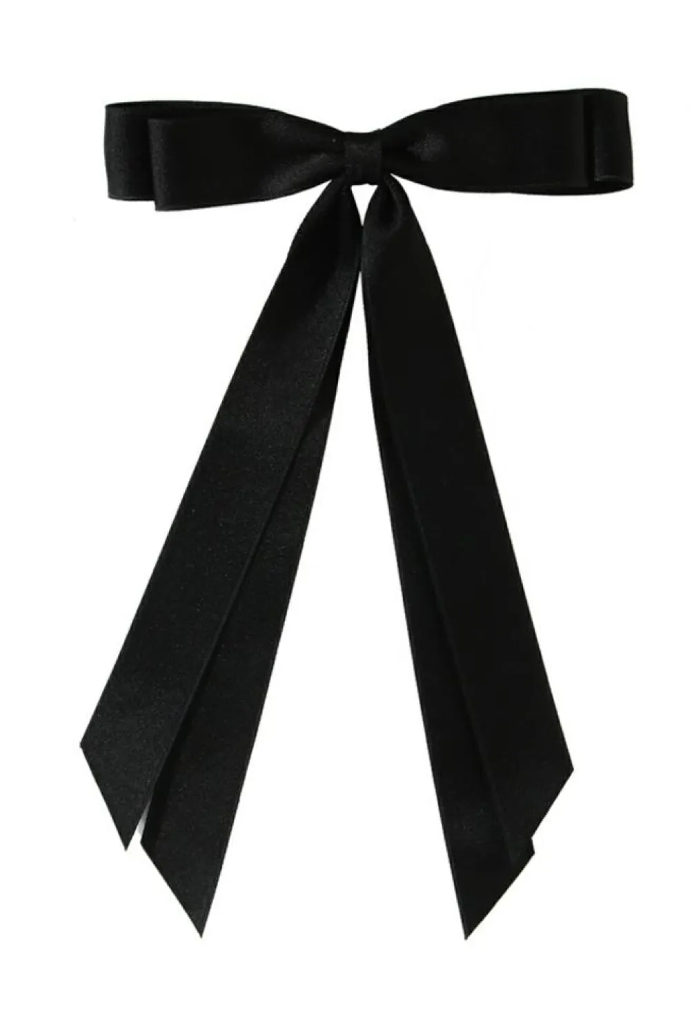 Fashion Dear-Lover Double Bow Knot Alligator Hair Clip Black