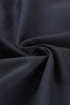 Fashion Dear-Lover Drawstring Elastic Waist Casual Wide Leg Pants Black
