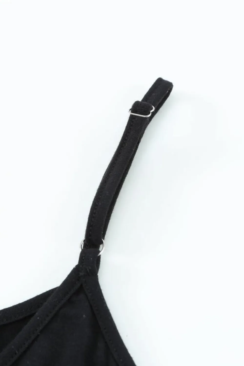 New Dear-Lover Drawstring Waist Spaghetti Straps Jumpsuit Black
