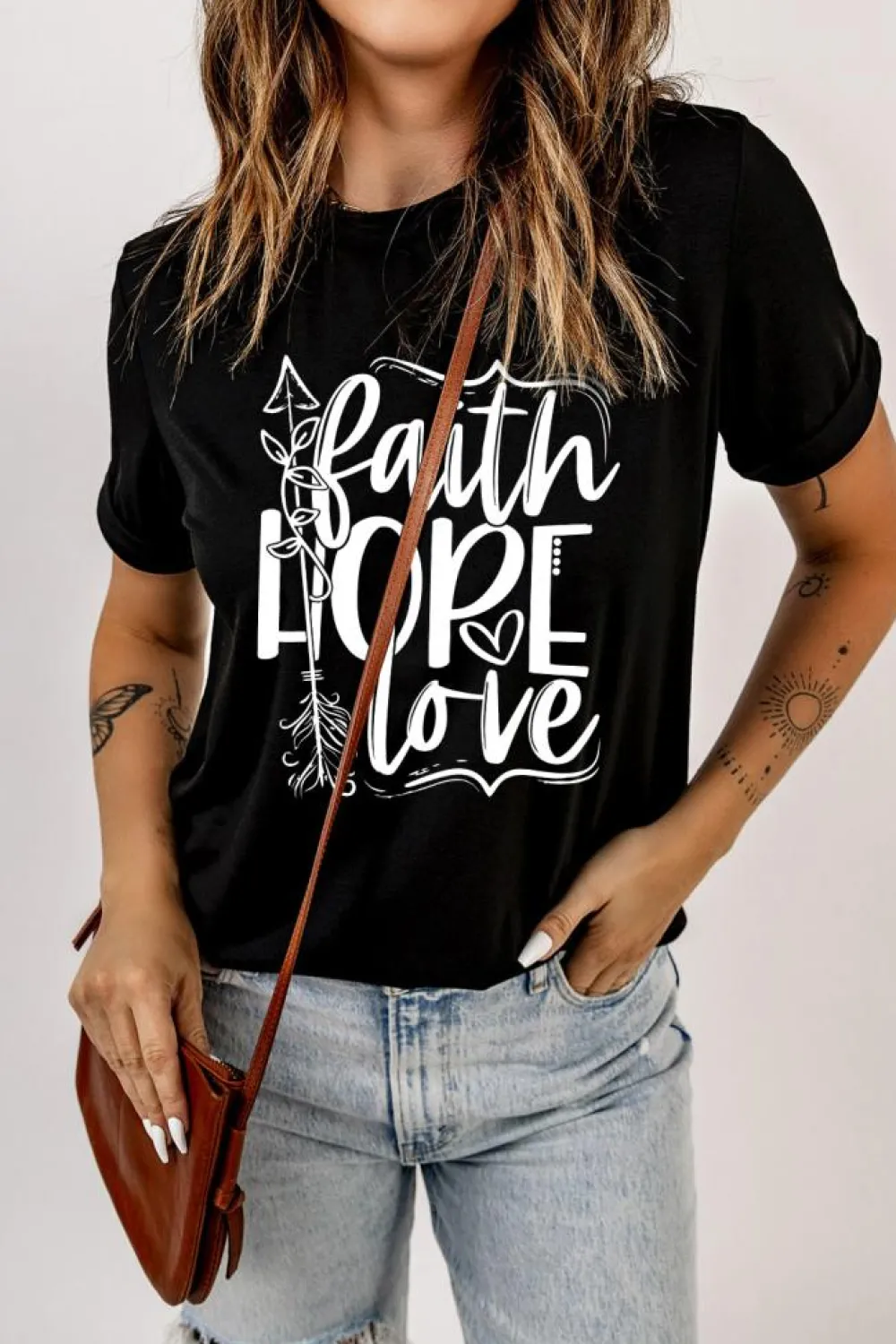Best Dear-Lover Faith Hope Love Graphic T Shirt Black
