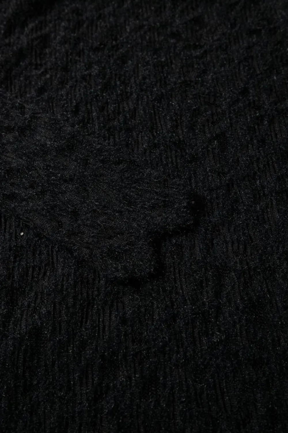 Discount Dear-Lover Flower Lace See Through Mock Neck Long Sleeve Top Black
