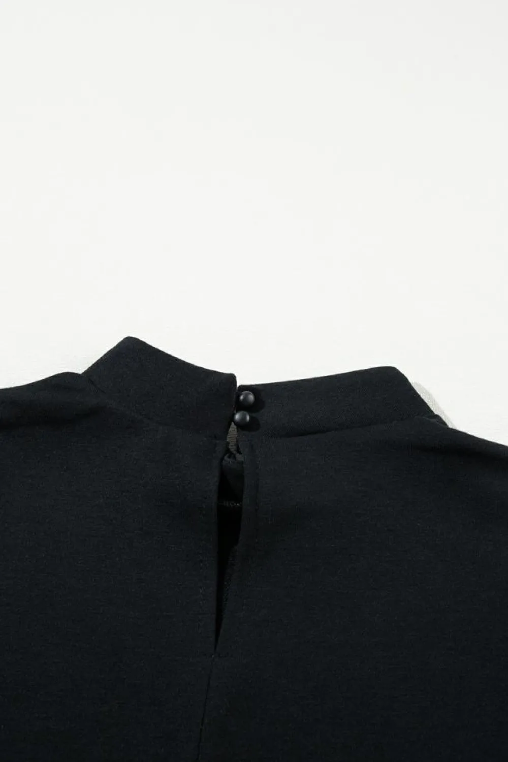 Outlet Dear-Lover Flutter Sleeve Crew Neck Shift Dress Black