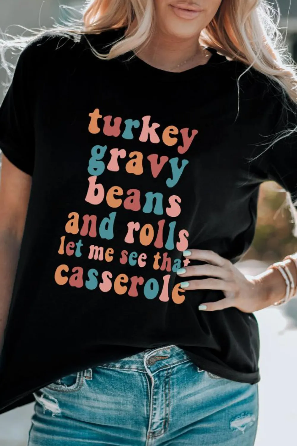 Discount Dear-Lover Food Lovers Slogan Graphic T Shirt Black