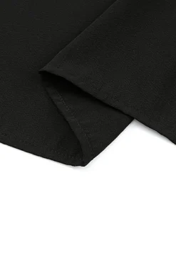 Clearance Dear-Lover Frill Tiered Drawstring Waist Maxi Skirt Black