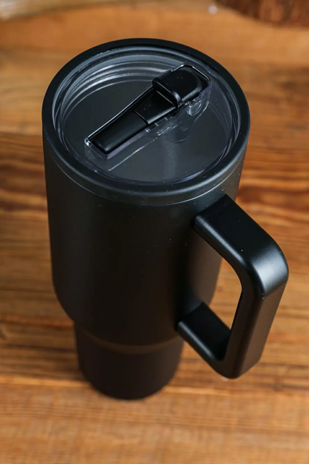 Discount Dear-Lover Frosted Stainless Handle Large Vacuum Cup with Straw 40oz Black
