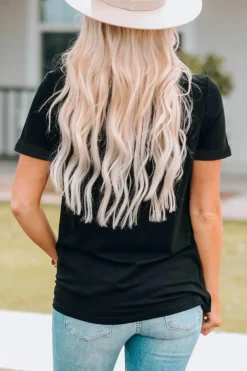 Online Dear-Lover FUELED BY iced coffee AND anxiety Graphic Tee Black