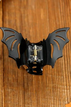 New Dear-Lover Halloween Bat Shape Hair Claw Clip Black