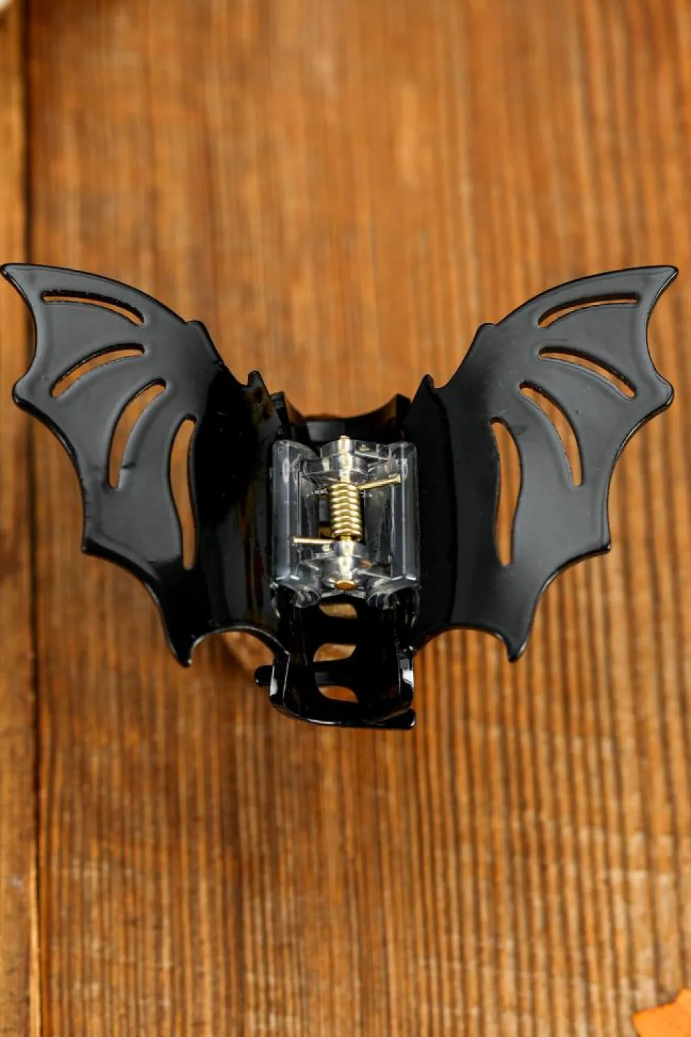 New Dear-Lover Halloween Bat Shape Hair Claw Clip Black