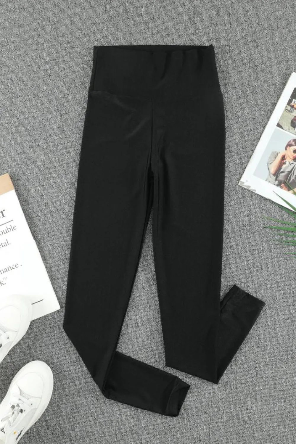 Hot Dear-Lover High Rise Tight Leggings with Waist Cincher Black