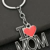 Discount Dear-Lover I LOVE MOM Keychain Black