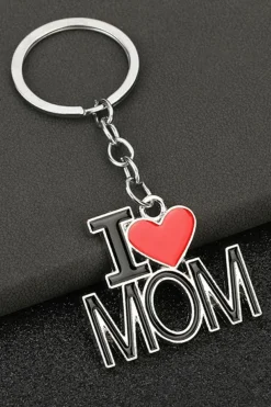 Discount Dear-Lover I LOVE MOM Keychain Black