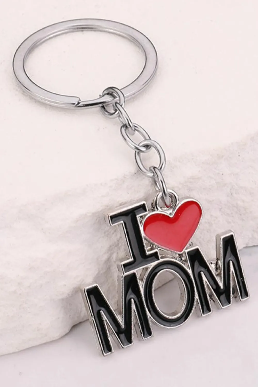Discount Dear-Lover I LOVE MOM Keychain Black