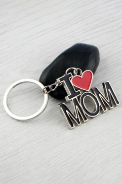 Discount Dear-Lover I LOVE MOM Keychain Black