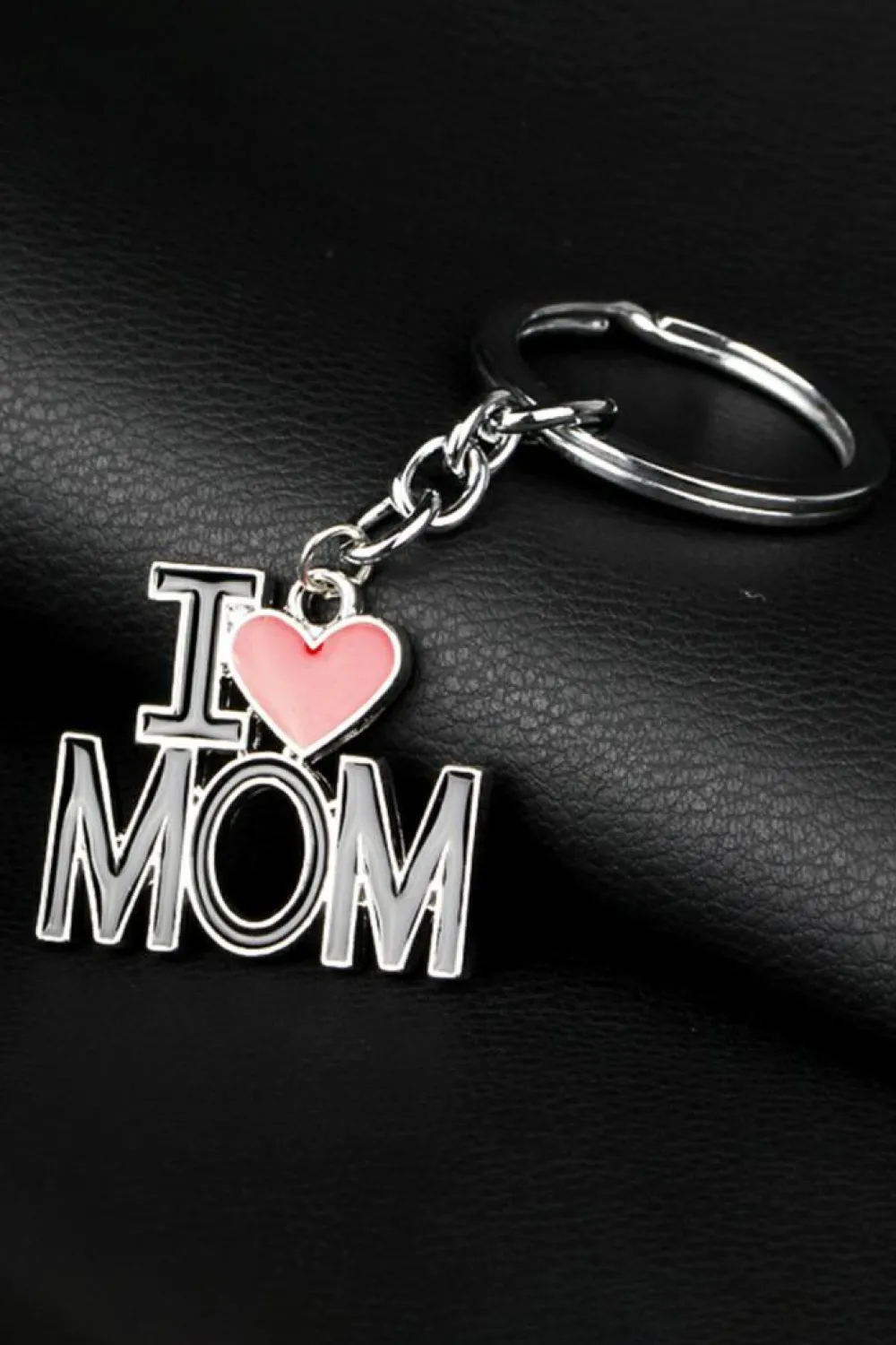 Discount Dear-Lover I LOVE MOM Keychain Black