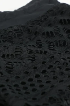Best Dear-Lover Lace Shorts Attached Swim Bottom Black